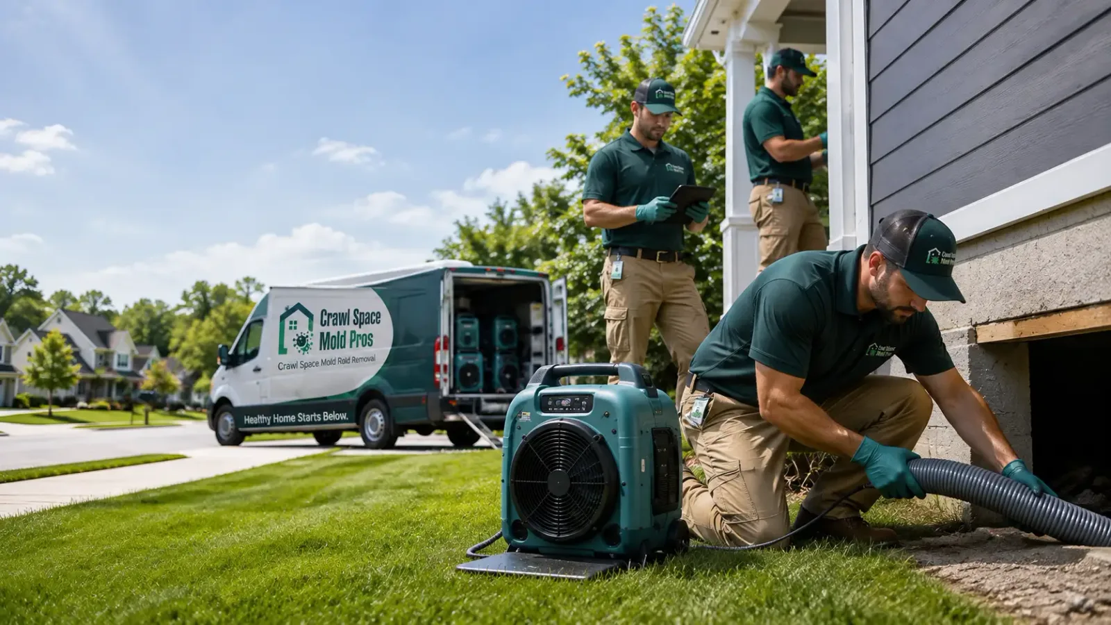 Crawl Space Mold Removal in Washington, IA